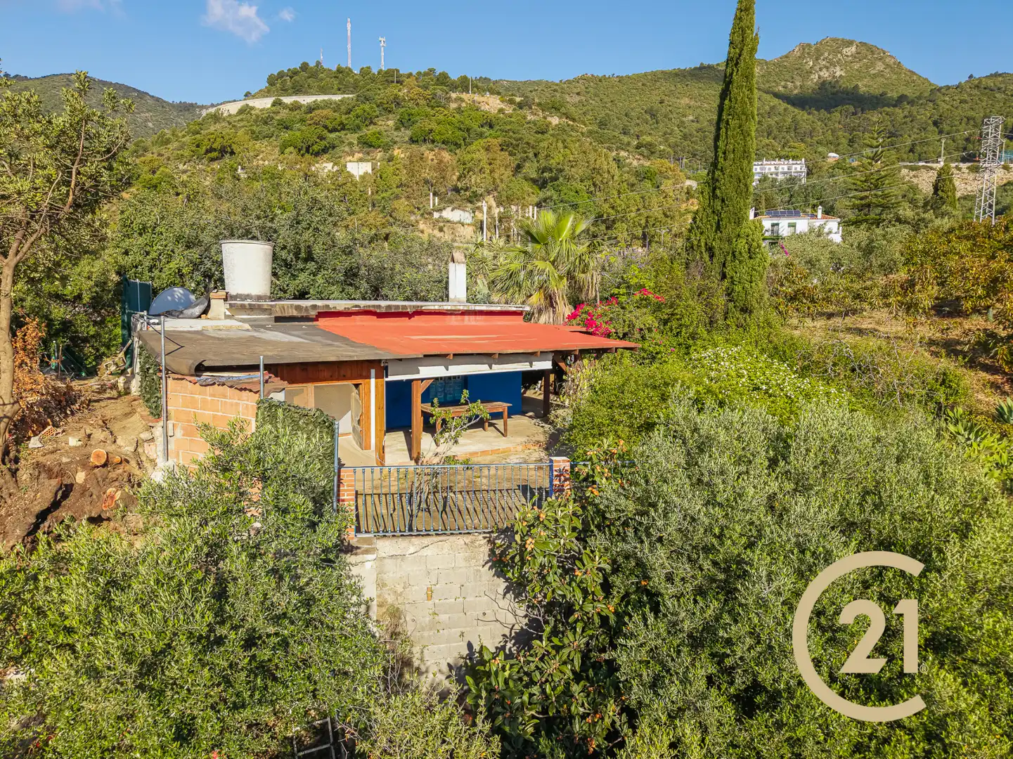 Vista exterior de Finca rústica en venta en Ojén con Jardín privado, Terraza y Piscina