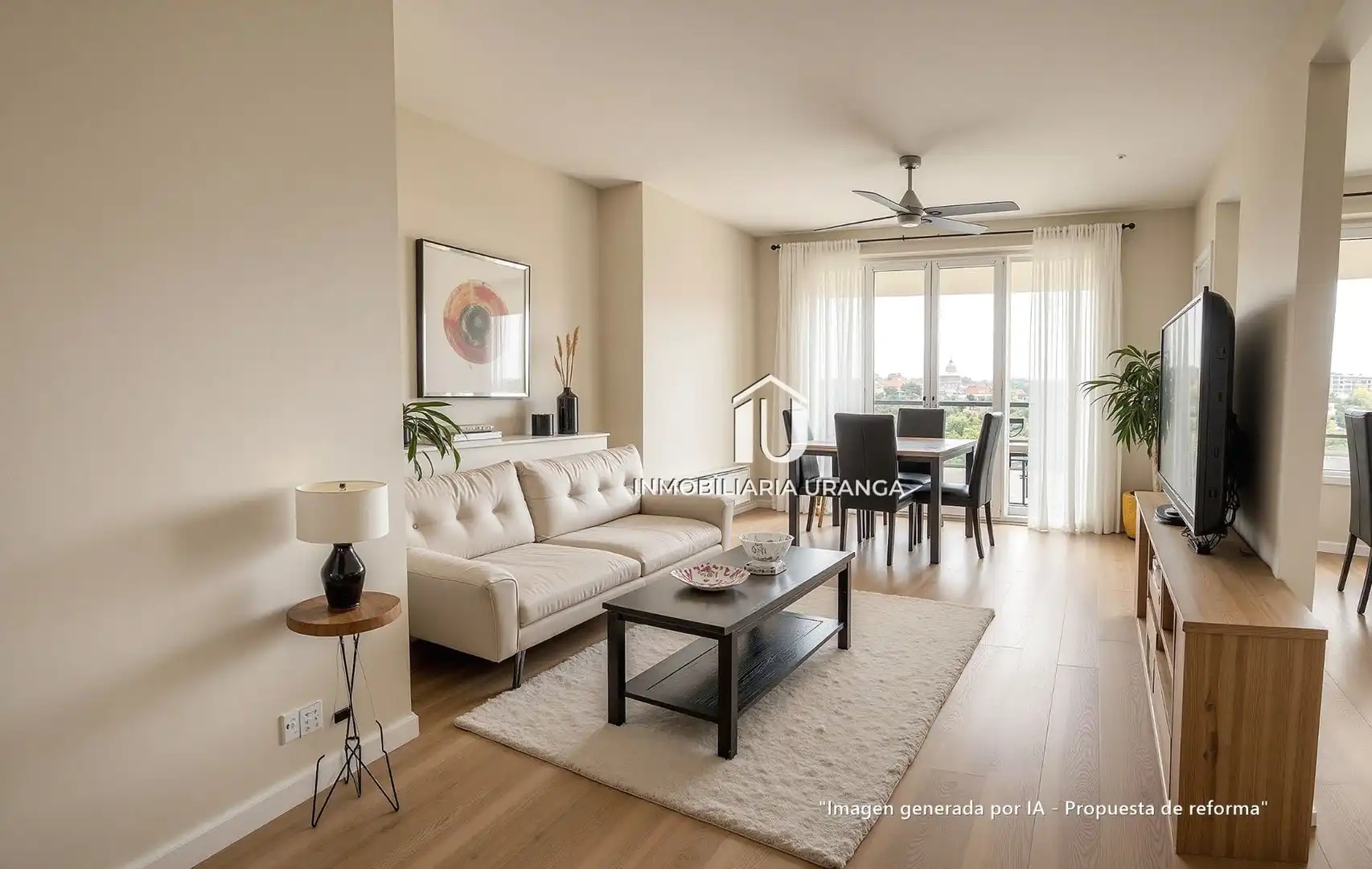 Sala de estar de Piso en venta en Bárcena de Cicero con Calefacción, Terraza y Amueblado