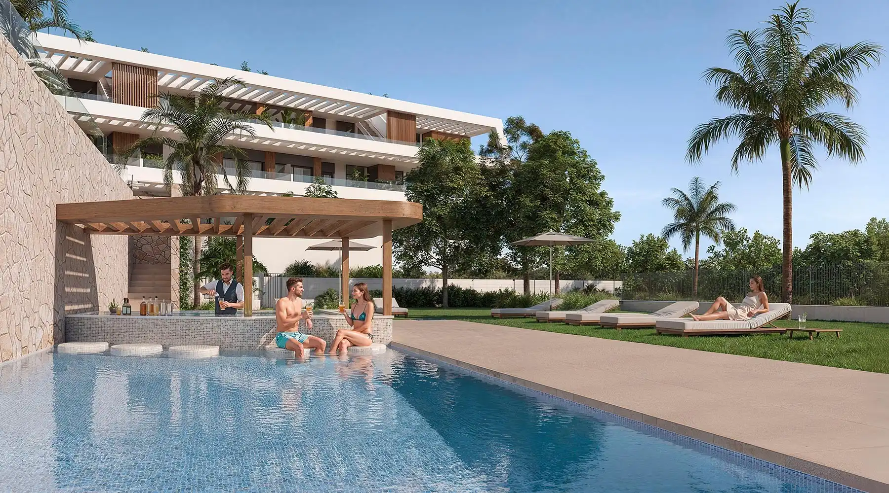 Swimming pool of Attic for sale in Finestrat  with Terrace, Storage room and Sauna