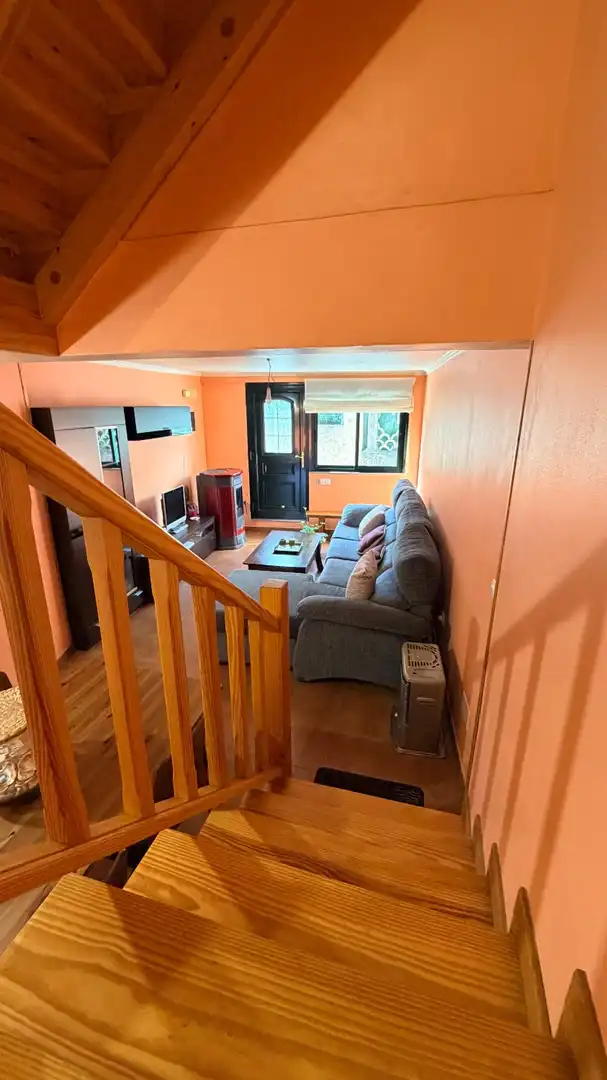 Sala de estar de Casa adosada en venta en Ares con Terraza