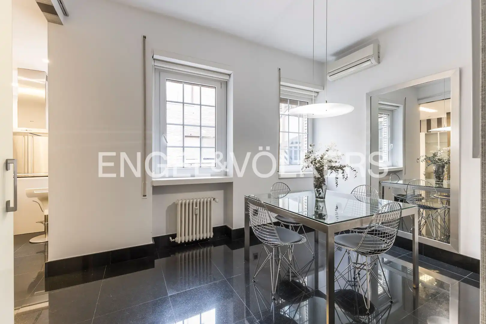 Esszimmer von Wohnung zur Miete in Madrid mit Klimaanlage, Heizung und Parkett