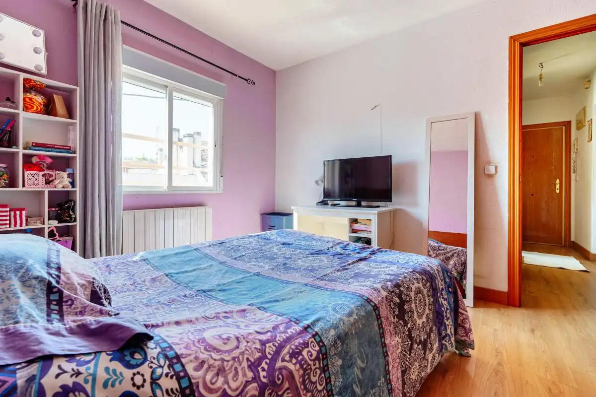 Bedroom of Flat for sale in Madrid  with Heating, Terrace and Balcony