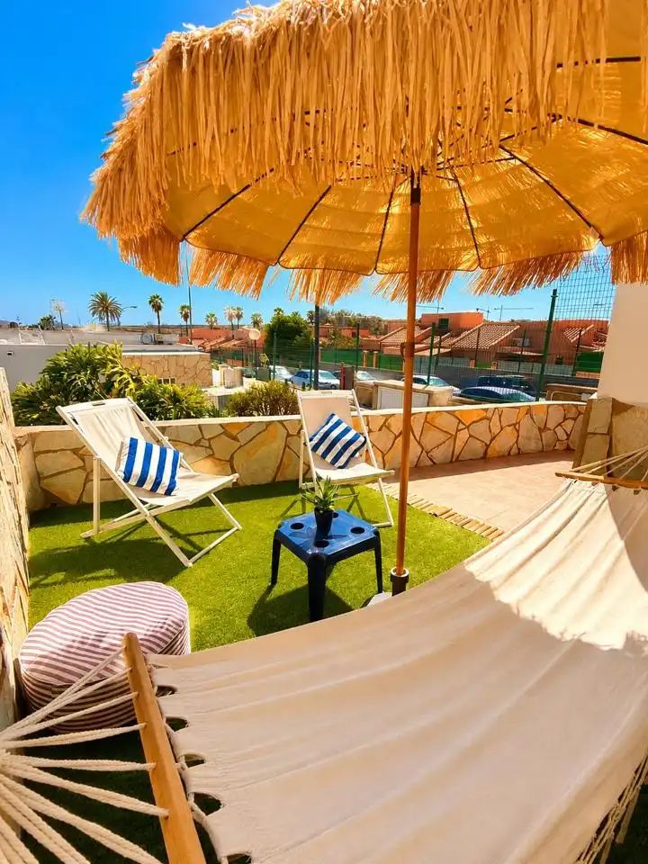 Terraza de Casa o chalet de alquiler en San Bartolomé de Tirajana con Aire acondicionado, Terraza y Piscina