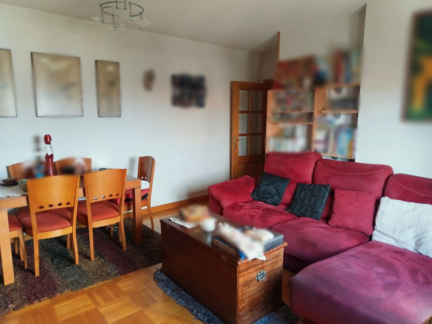 Living room of Flat for sale in Burgos Capital  with Heating, Parquet flooring and Storage room