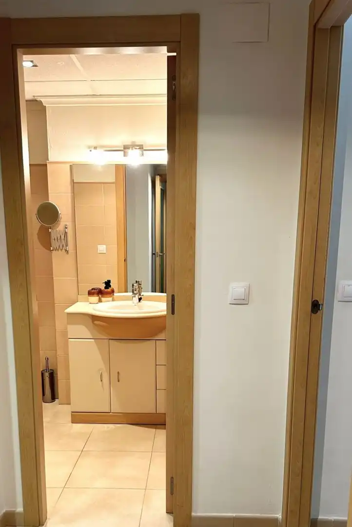 Badezimmer von Wohnung zur Miete in Canet d'En Berenguer mit Privatgarten, Terrasse und Möbliert