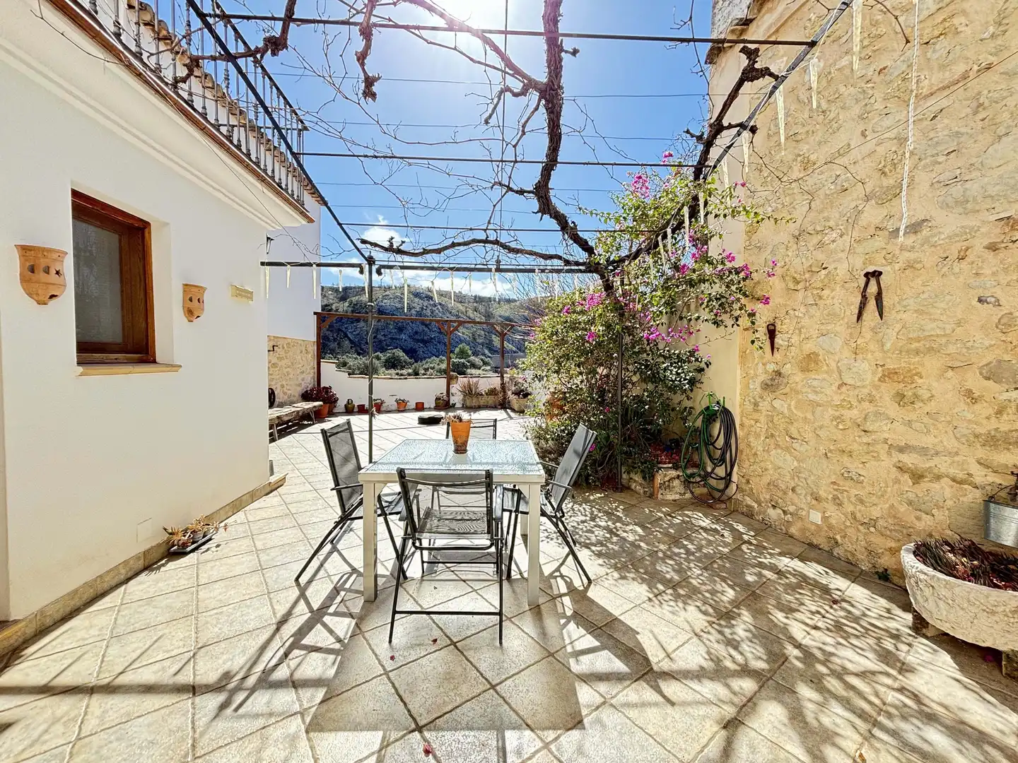 Terraza de Finca rústica en venta en La Vall de Gallinera con Terraza