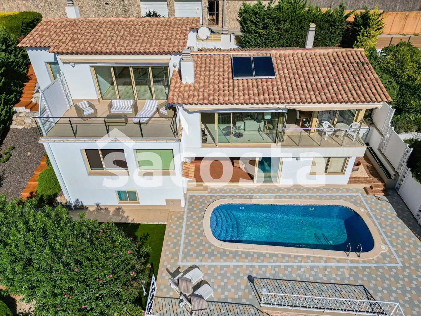 Vista exterior de Casa o chalet en venta en Blanes con Terraza, Piscina y Amueblado