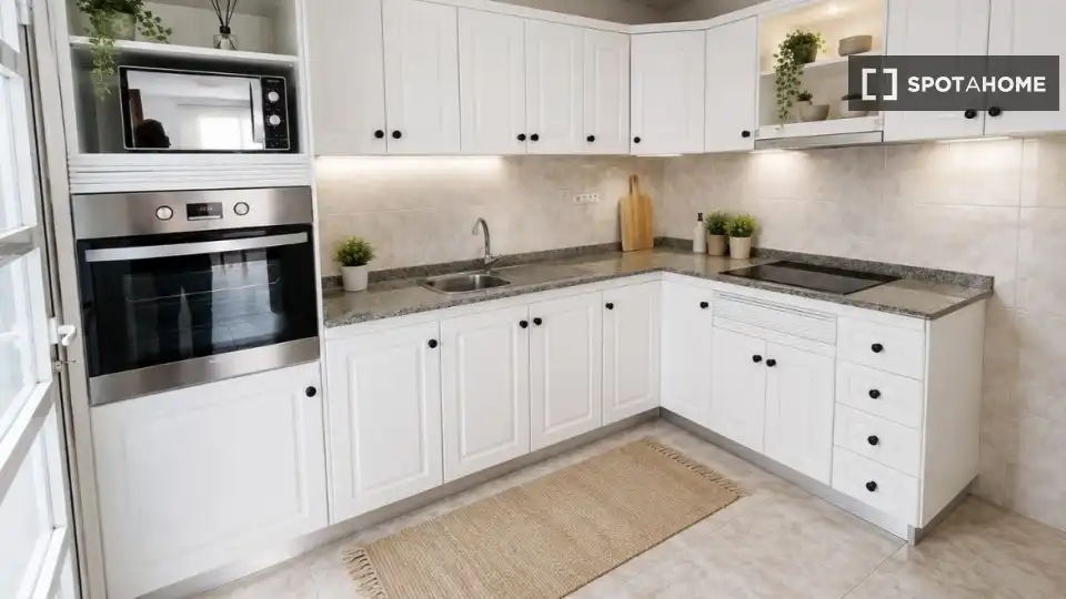 Cocina de Apartamento para compartir en Santa Lucía de Tirajana con Aire acondicionado, Terraza y Amueblado