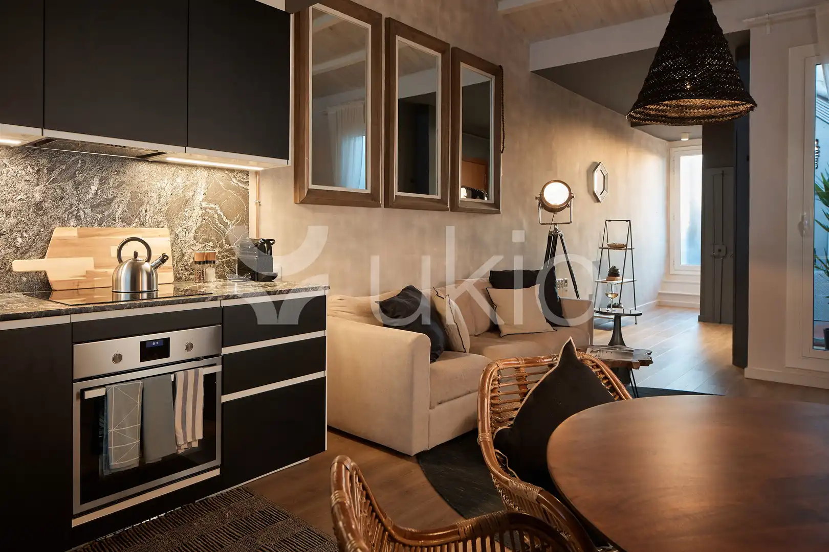 Living room of Apartments for rent in Barcelona  with Air Conditioner, Heating and Terrace