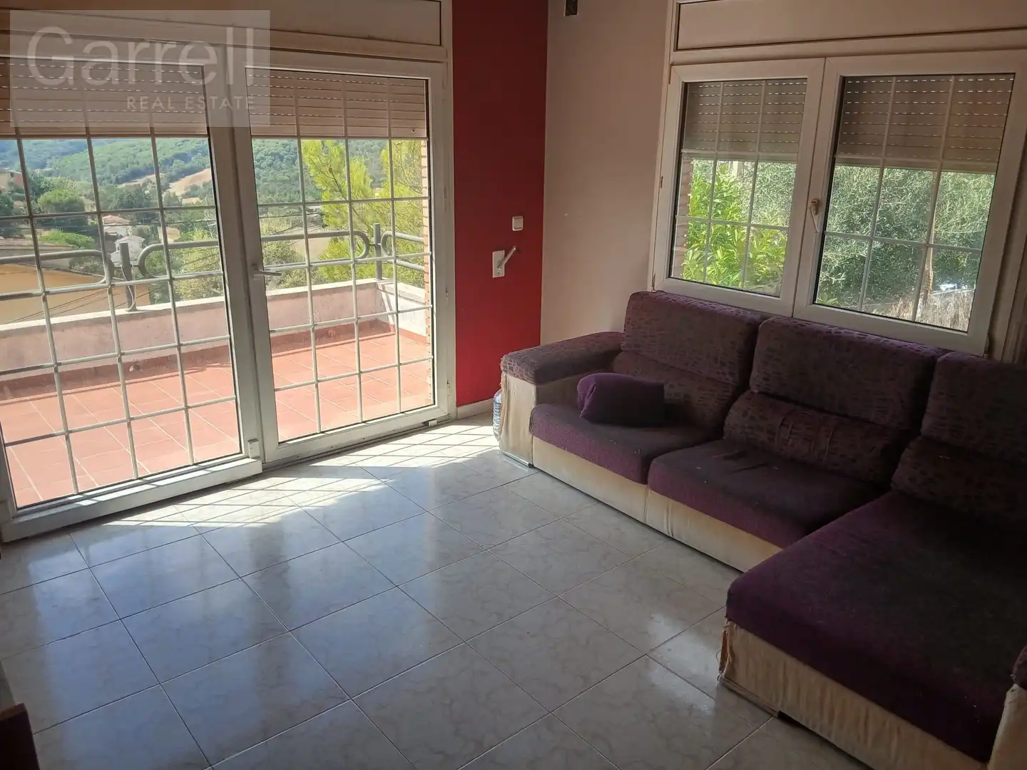 Sala de estar de Casa adosada en venta en Sant Pere de Vilamajor con Terraza y Piscina