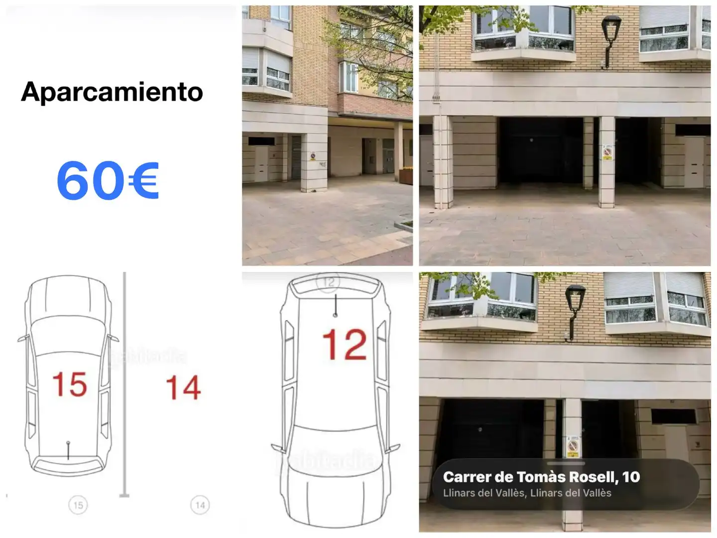 Einzelparkplatz zur Miete in Carrer Tomàs Rosell 26