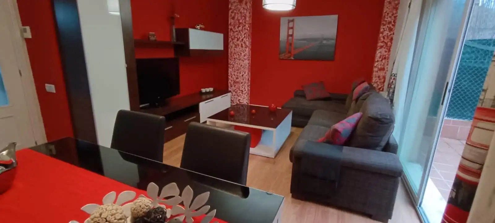 Sala de estar de Casa adosada en venta en Monfarracinos con Calefacción, Jardín privado y Terraza