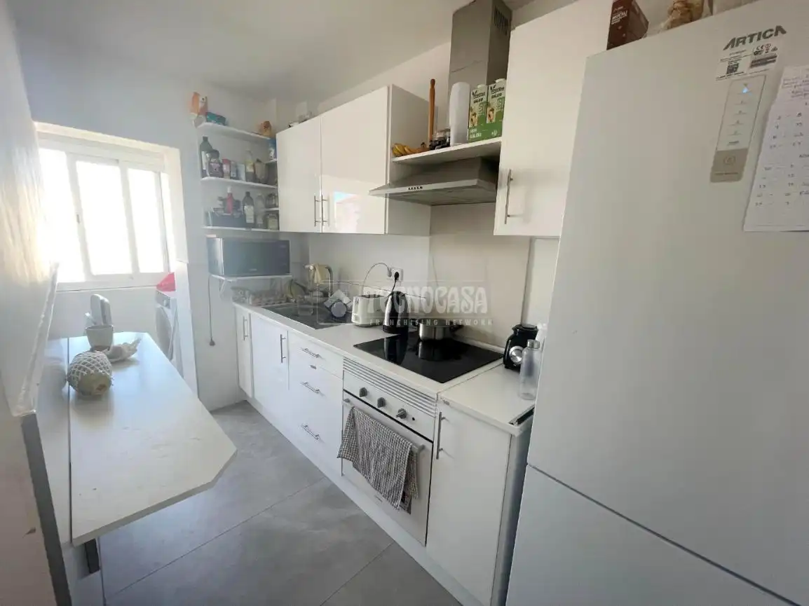 Kitchen of Flat for sale in  Madrid Capital  with Air Conditioner and Terrace