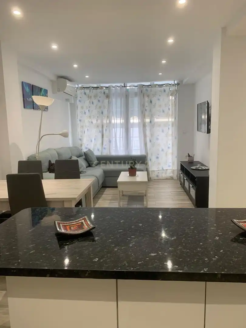 Living room of Flat for sale in Torremolinos  with Air Conditioner, Private garden and Storage room