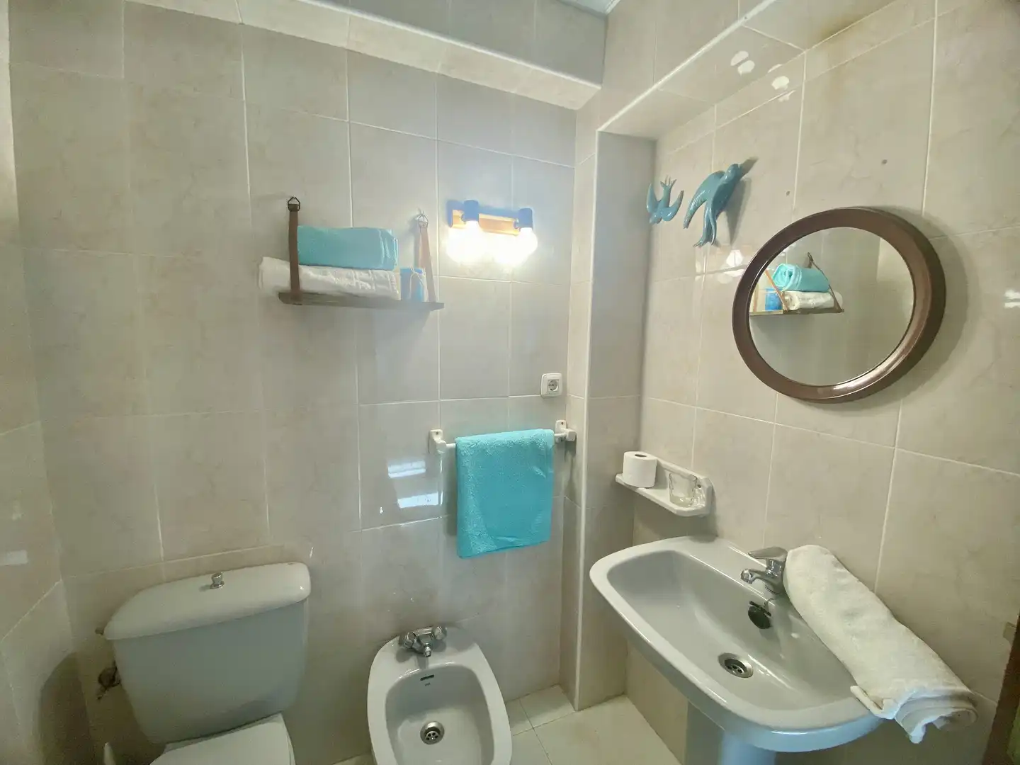 Baño de Dúplex de alquiler en O Grove   con Amueblado, Horno y Lavadora
