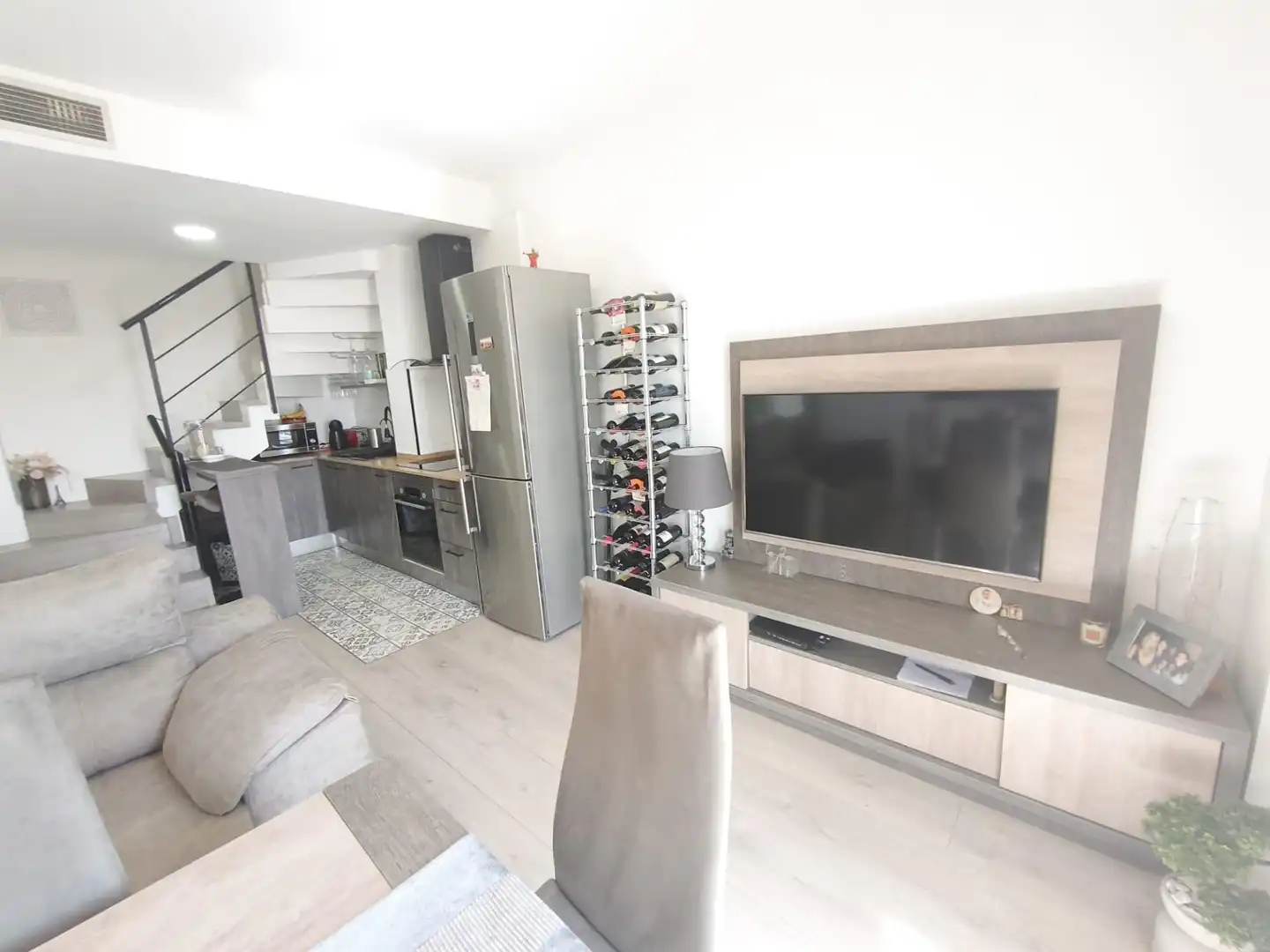 Sala de estar de Piso en venta en Terrassa con Aire acondicionado, Parquet y Alarma