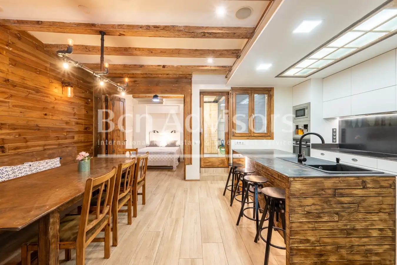 Kitchen of Duplexes for sale in Barcelona  with Air Conditioner, Heating and Parquet flooring