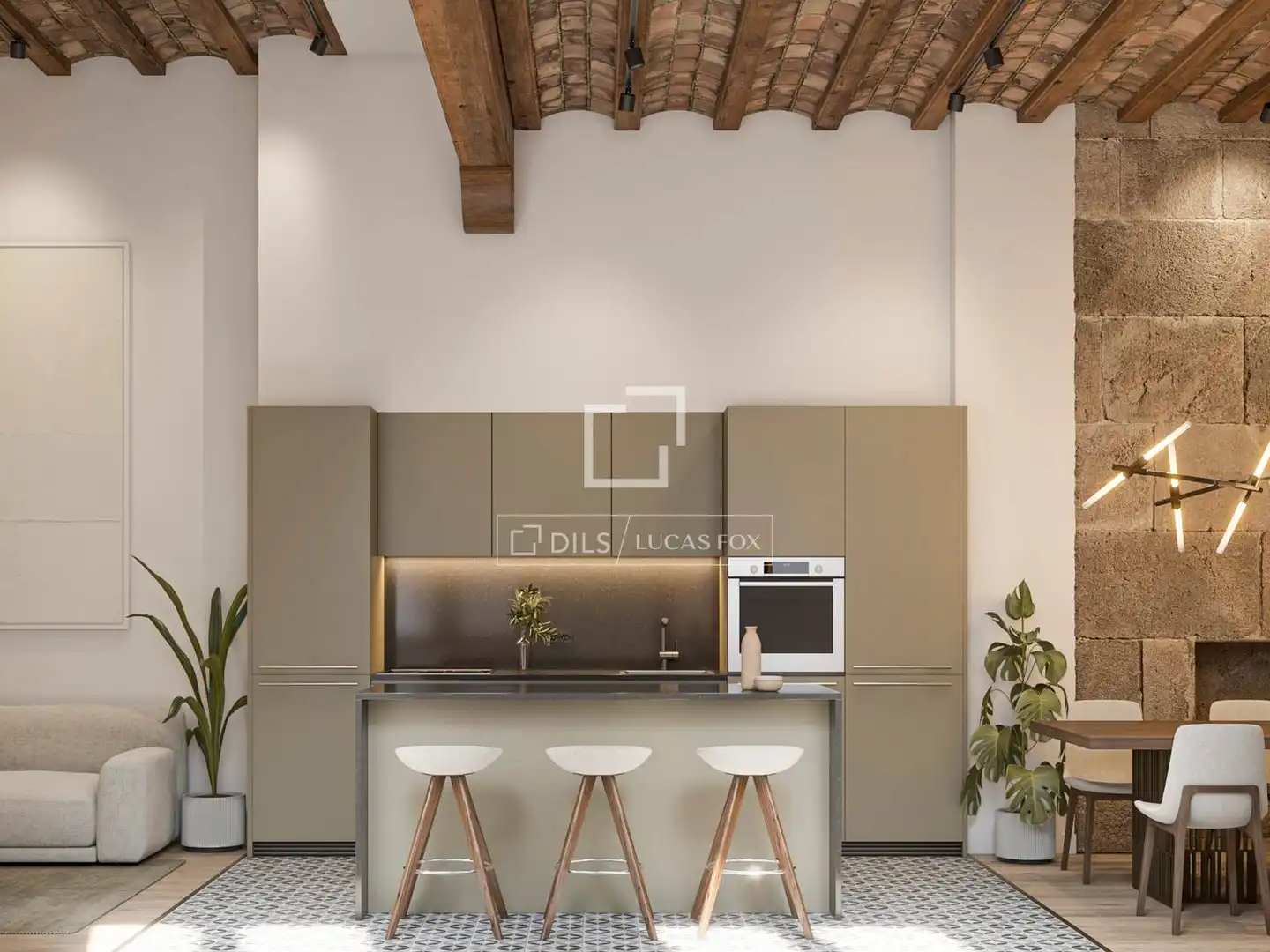 Cocina de Piso en venta en Barcelona con Aire acondicionado y Balcón