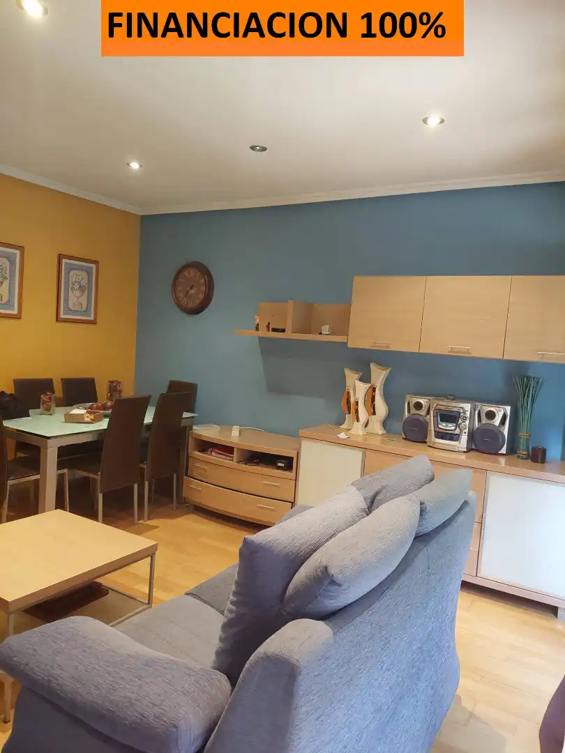Sala de estar de Piso en venta en Borja con Calefacción, Parquet y Terraza