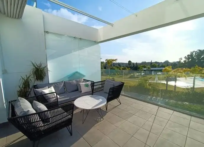 Terrace of Flat for sale in Estepona  with Air Conditioner, Terrace and Storage room