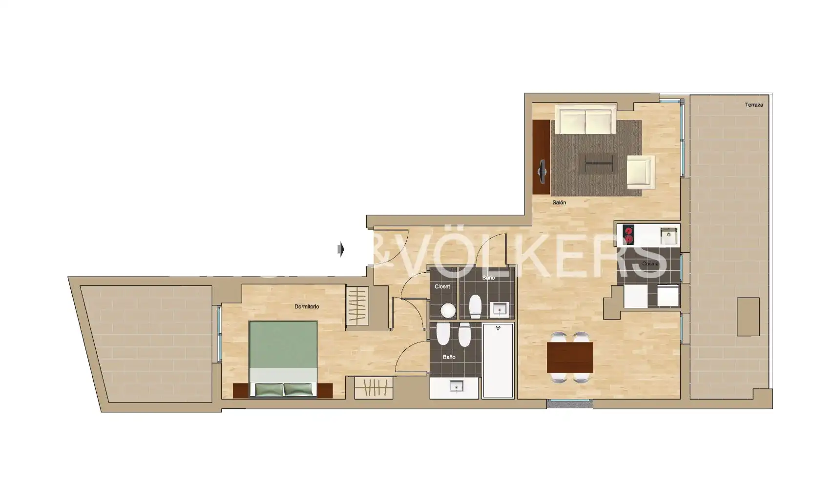 Ático en venta en Valencia con Aire acondicionado, Calefacción y Jardín privado