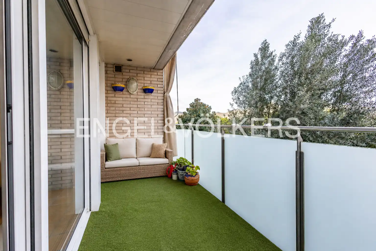Balcony of Flat for sale in Sant Joan Despí  with Air Conditioner, Heating and Terrace