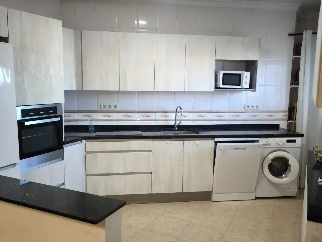 Kitchen of Flat for sale in Vélez-Málaga  with Air Conditioner, Private garden and Storage room
