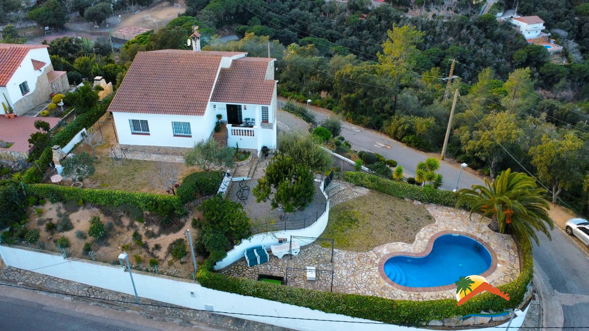 Vista exterior de Casa o xalet en venda en Lloret de Mar amb Aire condicionat, Calefacció i Jardí privat