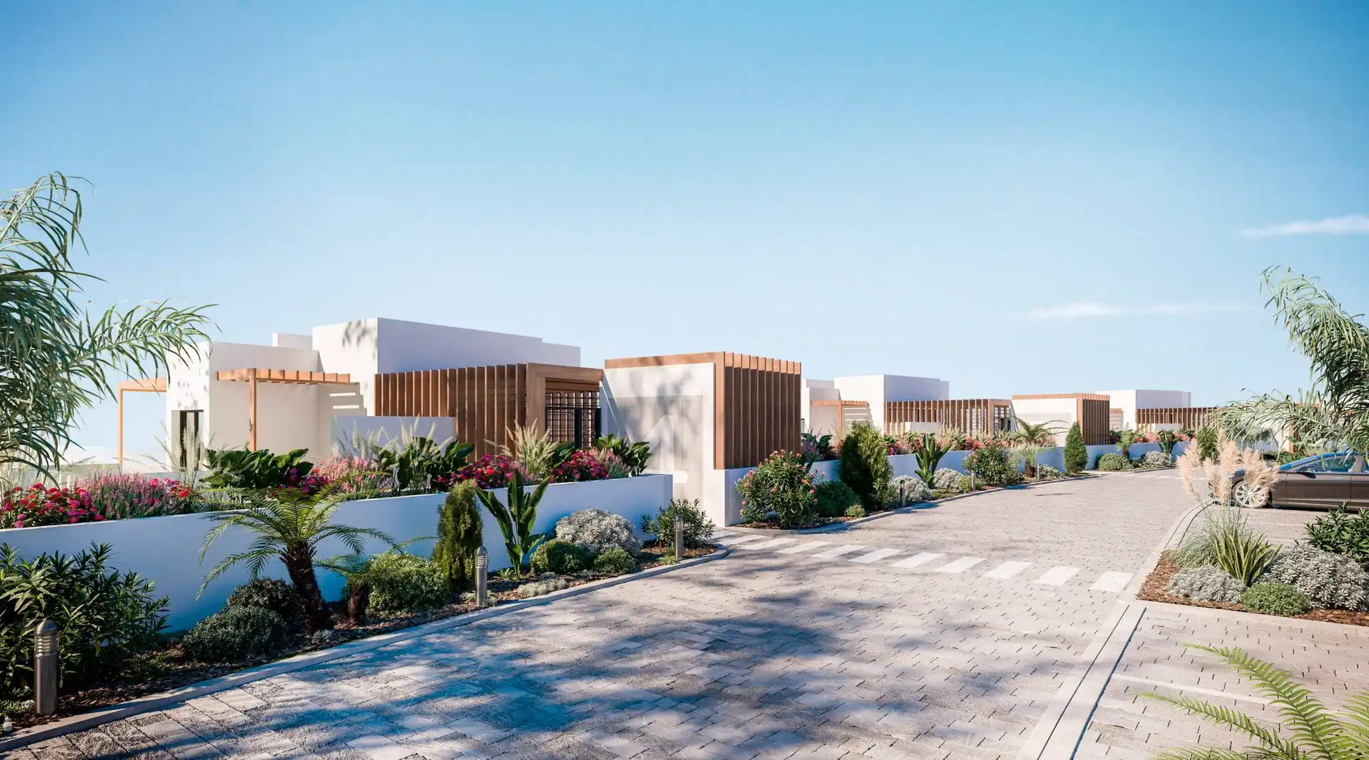 Vista exterior de Planta baja en venta en Estepona con Aire acondicionado, Calefacción y Jardín privado