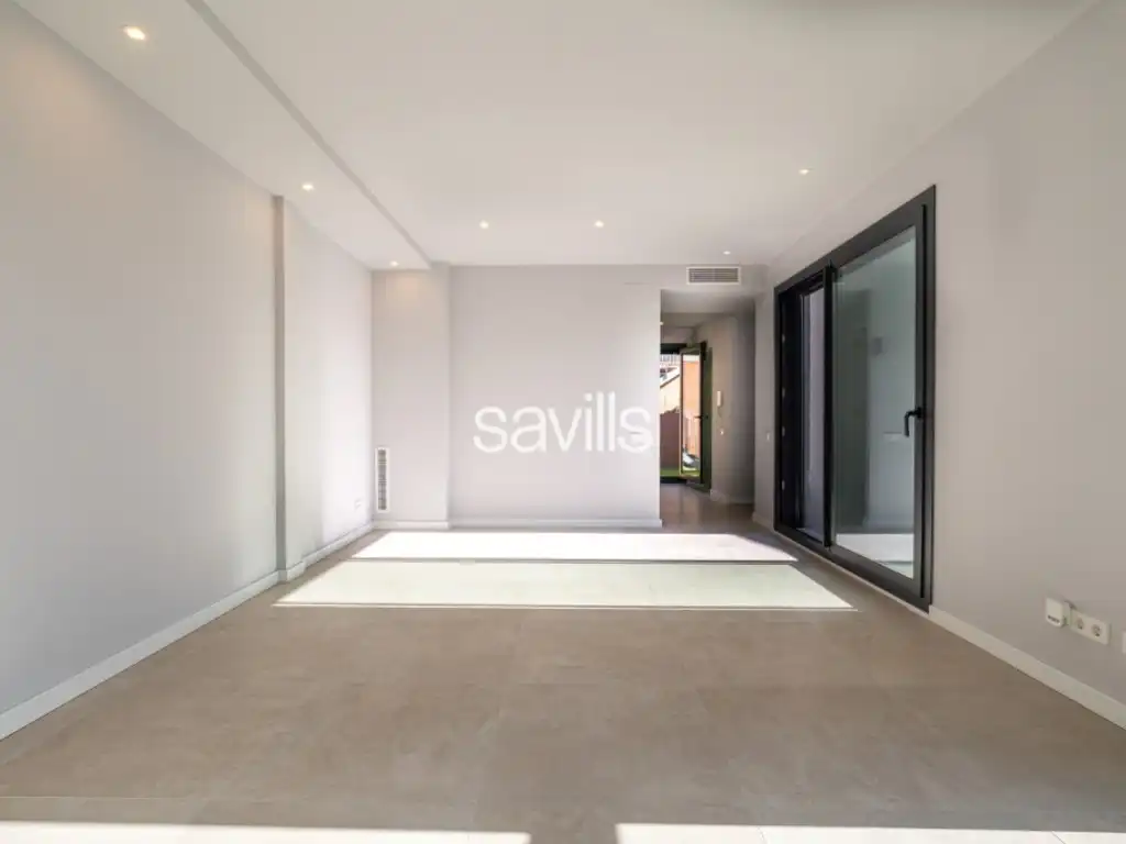 Sala de estar de Casa o chalet de alquiler en Barcelona con Aire acondicionado, Jardín privado y Terraza