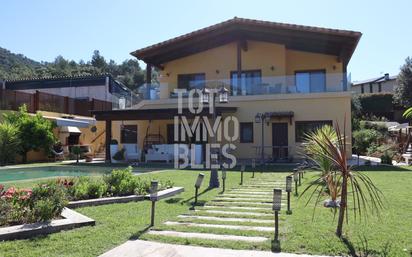 Exterior view of House or chalet for sale in Sant Martí de Llémena  with Air Conditioner, Heating and Terrace