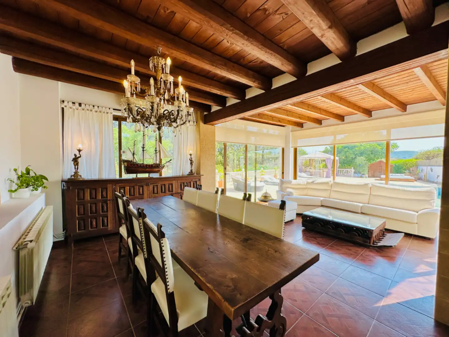 Comedor de Casa o chalet en venta en Sant Joan de Labritja con Aire acondicionado, Calefacción y Jardín privado