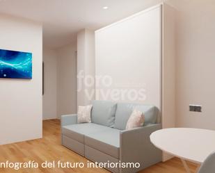 Sala d'estar de Estudi de lloguer en  Valencia Capital amb Aire condicionat i Terrassa