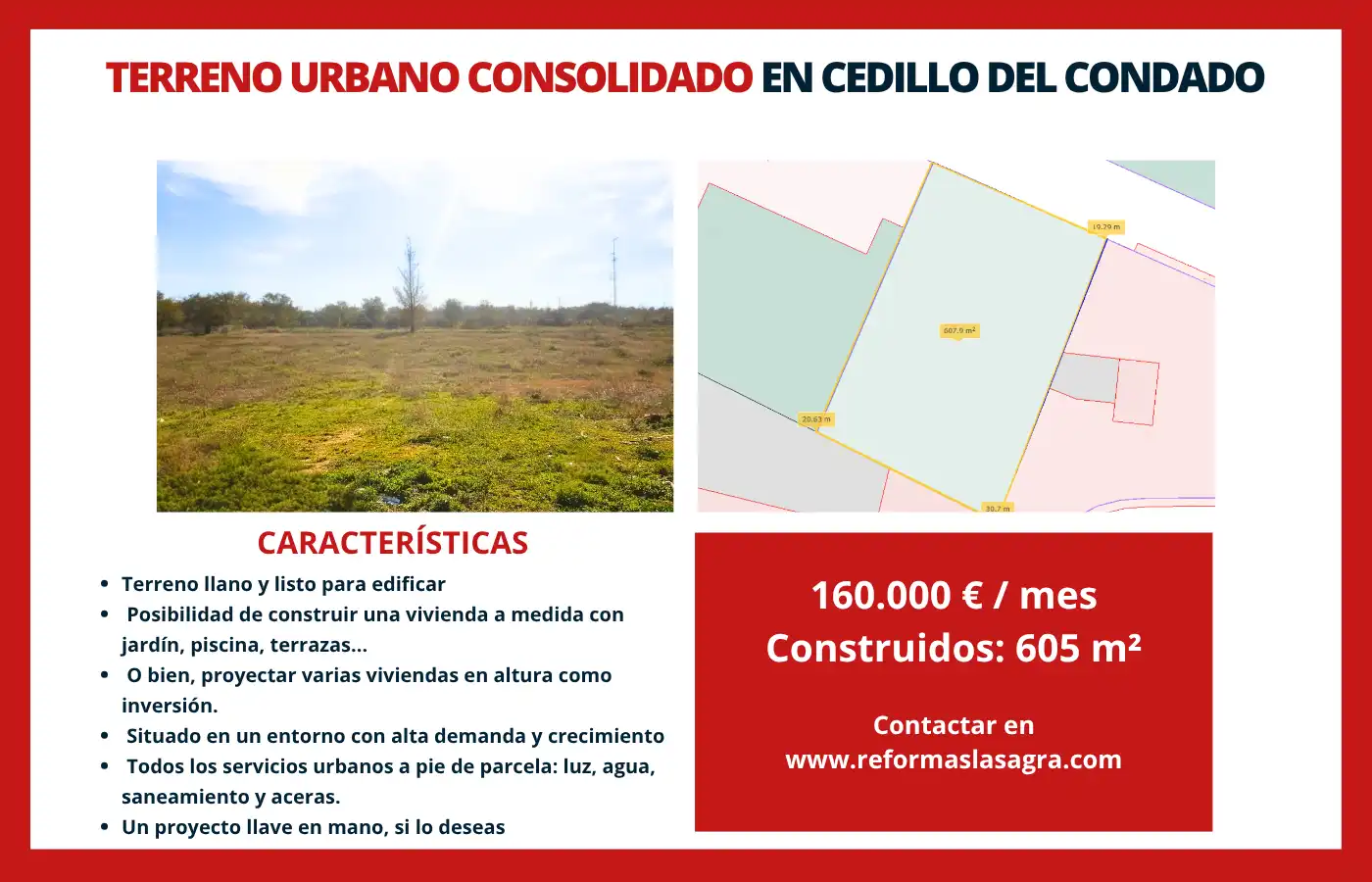 Residential land for sale in Cedillo del Condado