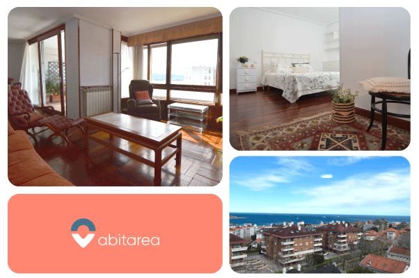 Bedroom of Flat to rent in Santander  with Heating, Private garden and Parquet flooring