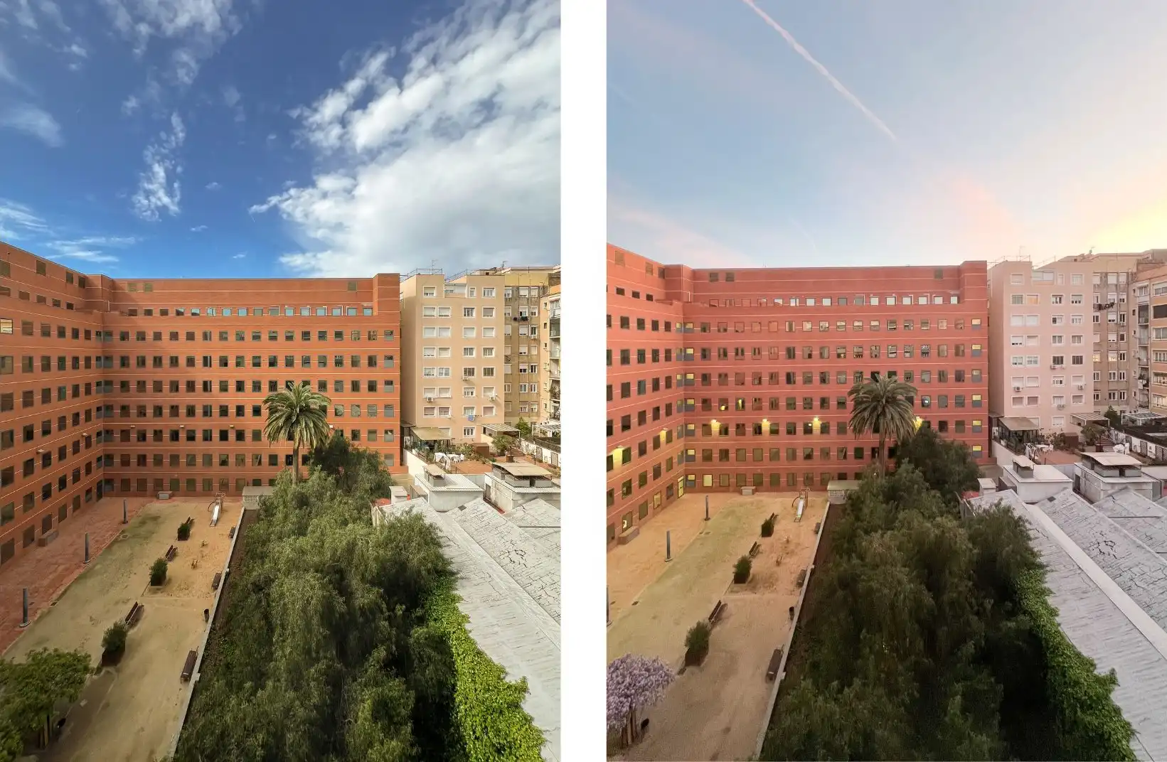 Vista exterior de Piso en venta en Barcelona con Aire acondicionado, Calefacción y Parquet