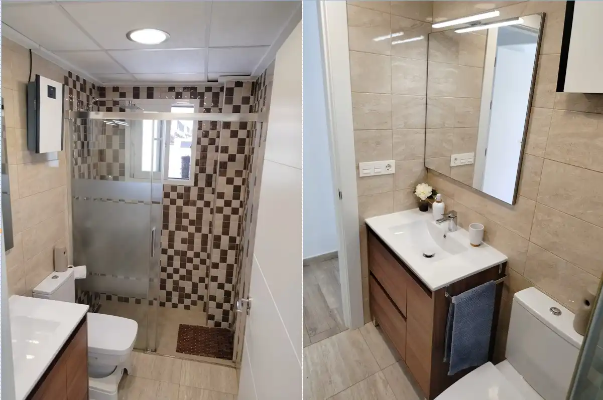 Bathroom of Flat for rent in Santa Pola  with Air Conditioner, Heating and Terrace