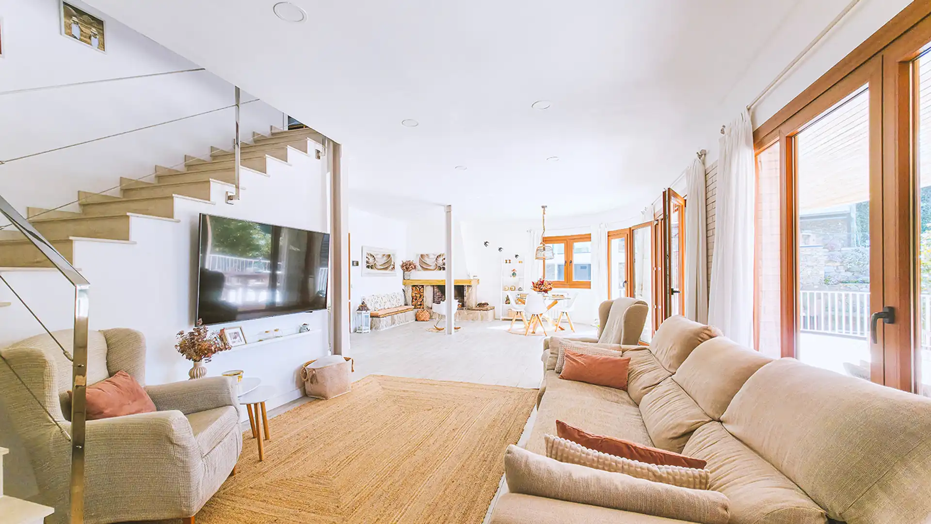 Sala de estar de Casa o chalet en venta en Sant Pol de Mar con Aire acondicionado, Calefacción y Jardín privado