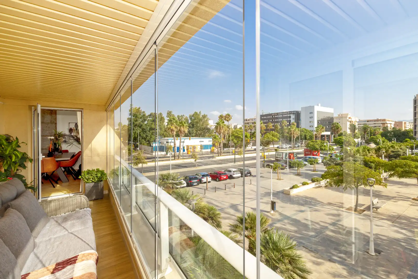 Balcony of Flat for sale in Málaga  with Air Conditioner, Heating and Terrace
