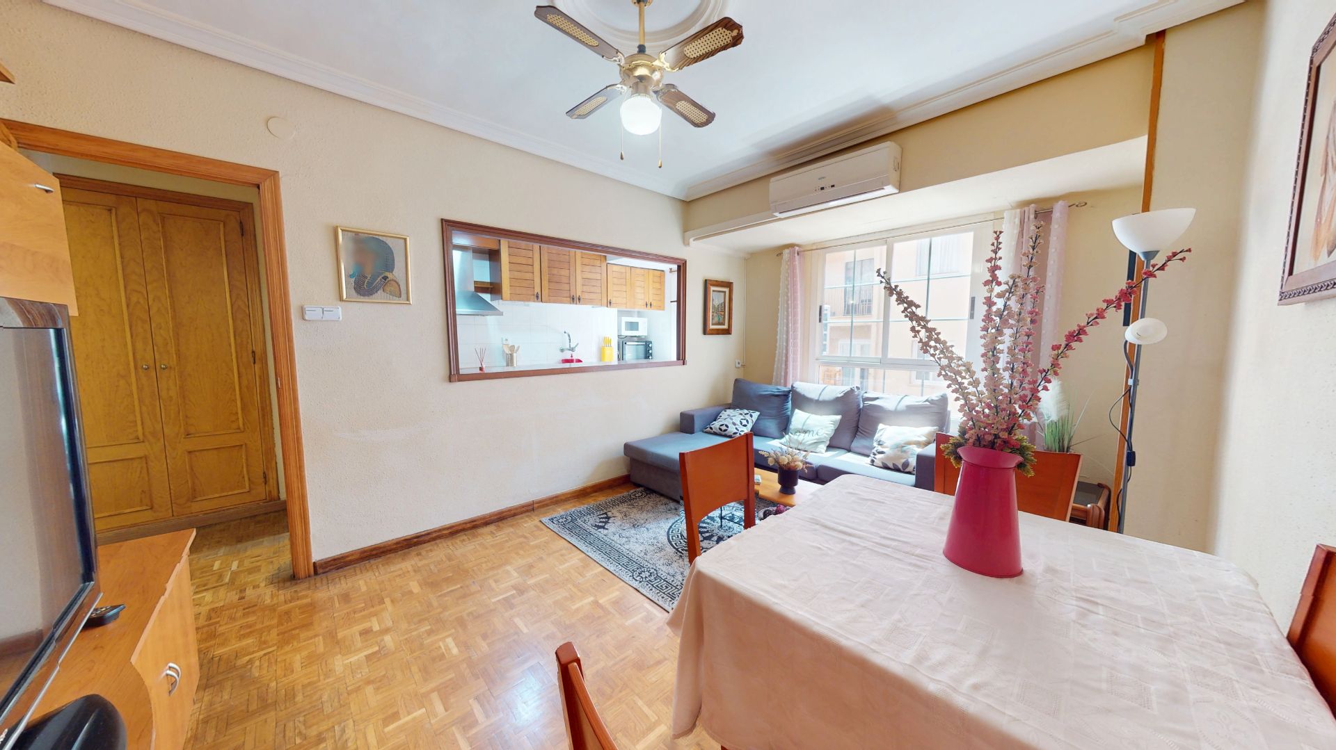 Sala de estar de Piso en venta en Alcoy / Alcoi con Aire acondicionado, Trastero y Amueblado