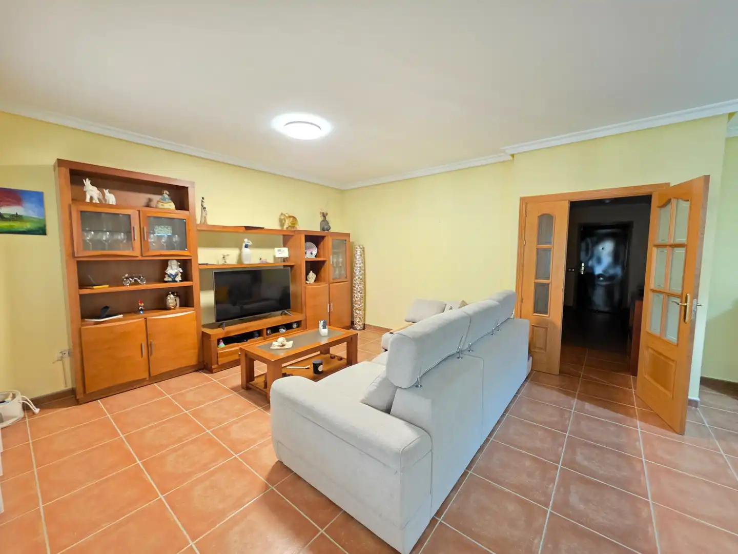 Sala d'estar de Casa adosada en venda en Ciempozuelos amb Aire condicionat, Calefacció i Jardí privat