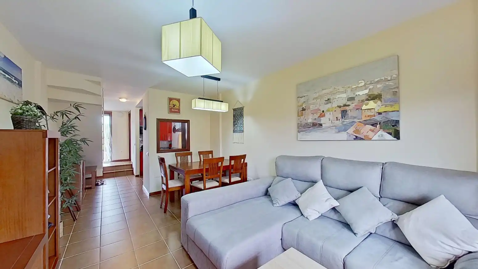 Sala de estar de Piso en venta en Alfoz de Lloredo con Calefacción, Parquet y Balcón