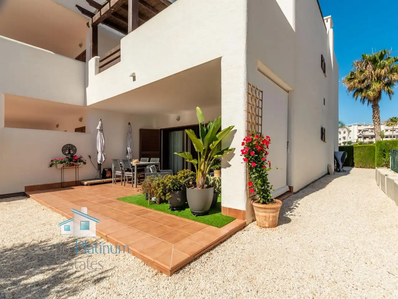 Terraza de Apartamento en venta en Pulpí con Aire acondicionado, Piscina y Amueblado
