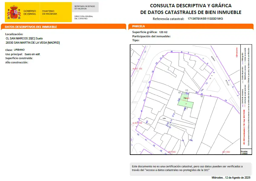 Terreny residencial en venda a San Martín de la Vega, imagen 17