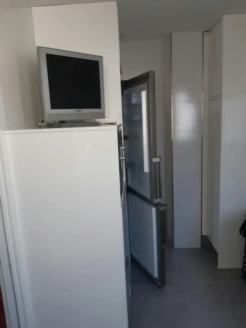 Kitchen of Flat for share in Madrid  with Private garden, Washing machine and TV