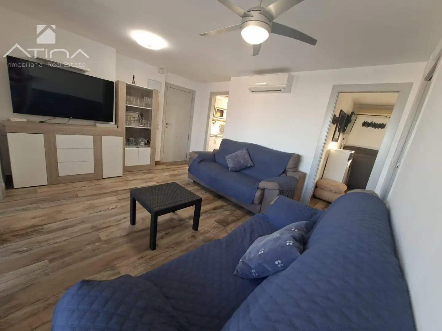 Wohnzimmer von Wohnungen zum Verkauf in Gandia mit Klimaanlage, Heizung und Privatgarten