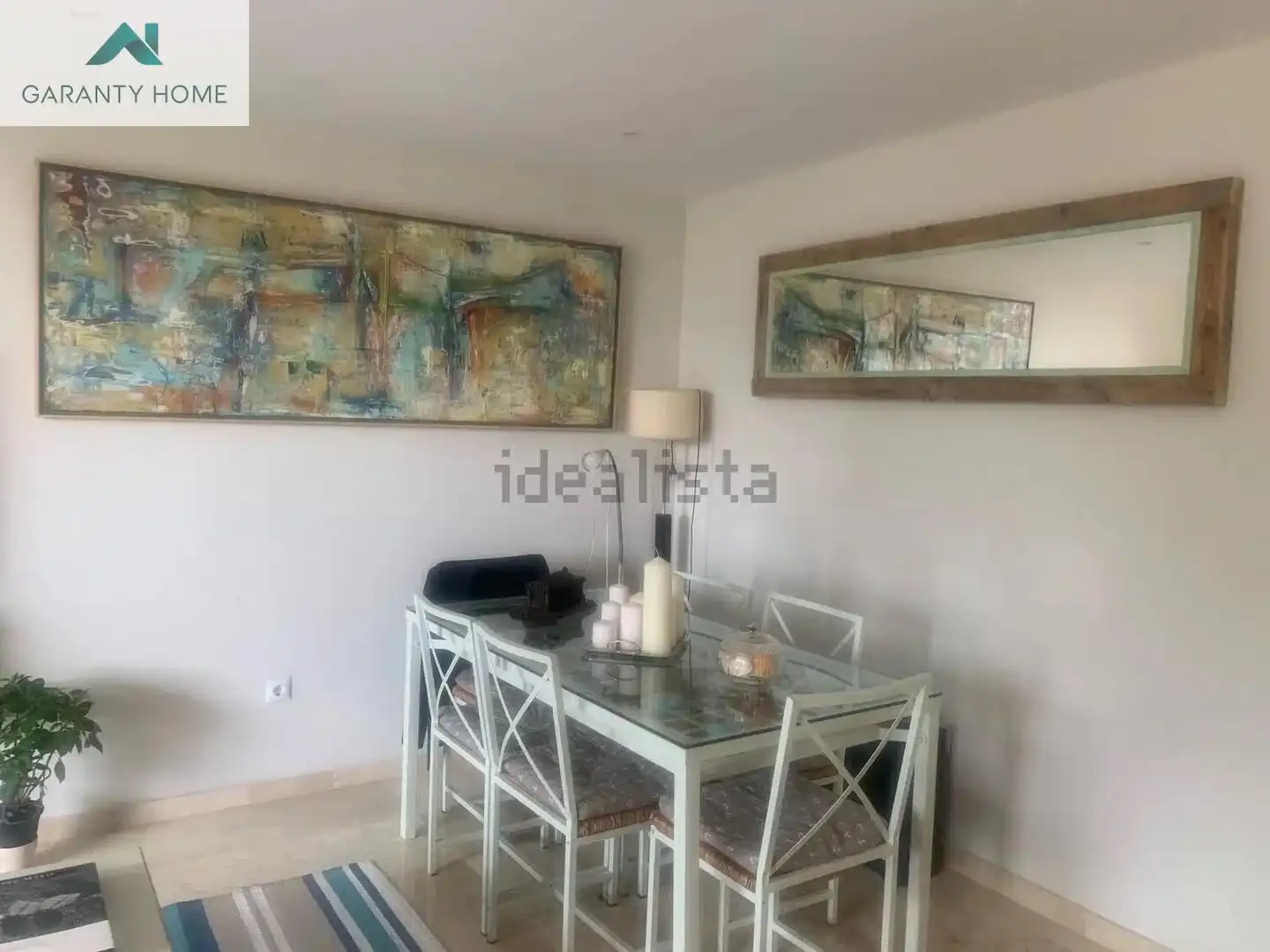 Esszimmer von Wohnung zur Miete in Málaga mit Klimaanlage, Privatgarten und Balkon