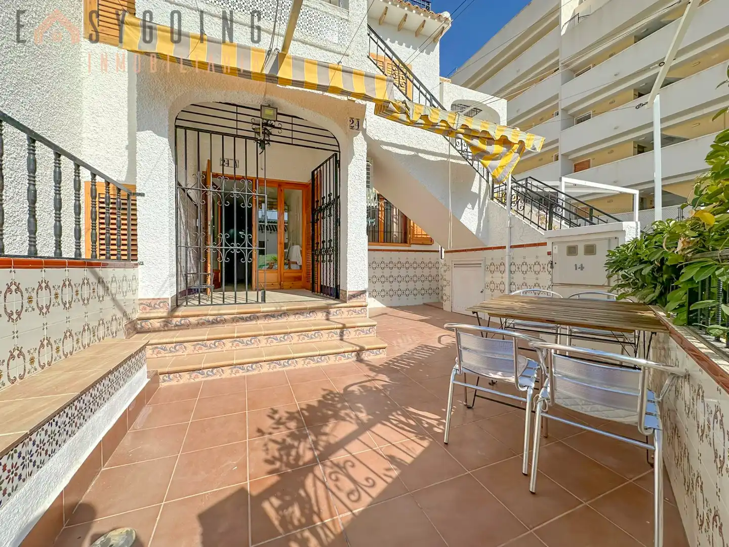 Terrassa de Casa adosada en venda en Santa Pola amb Aire condicionat, Jardí privat i Terrassa