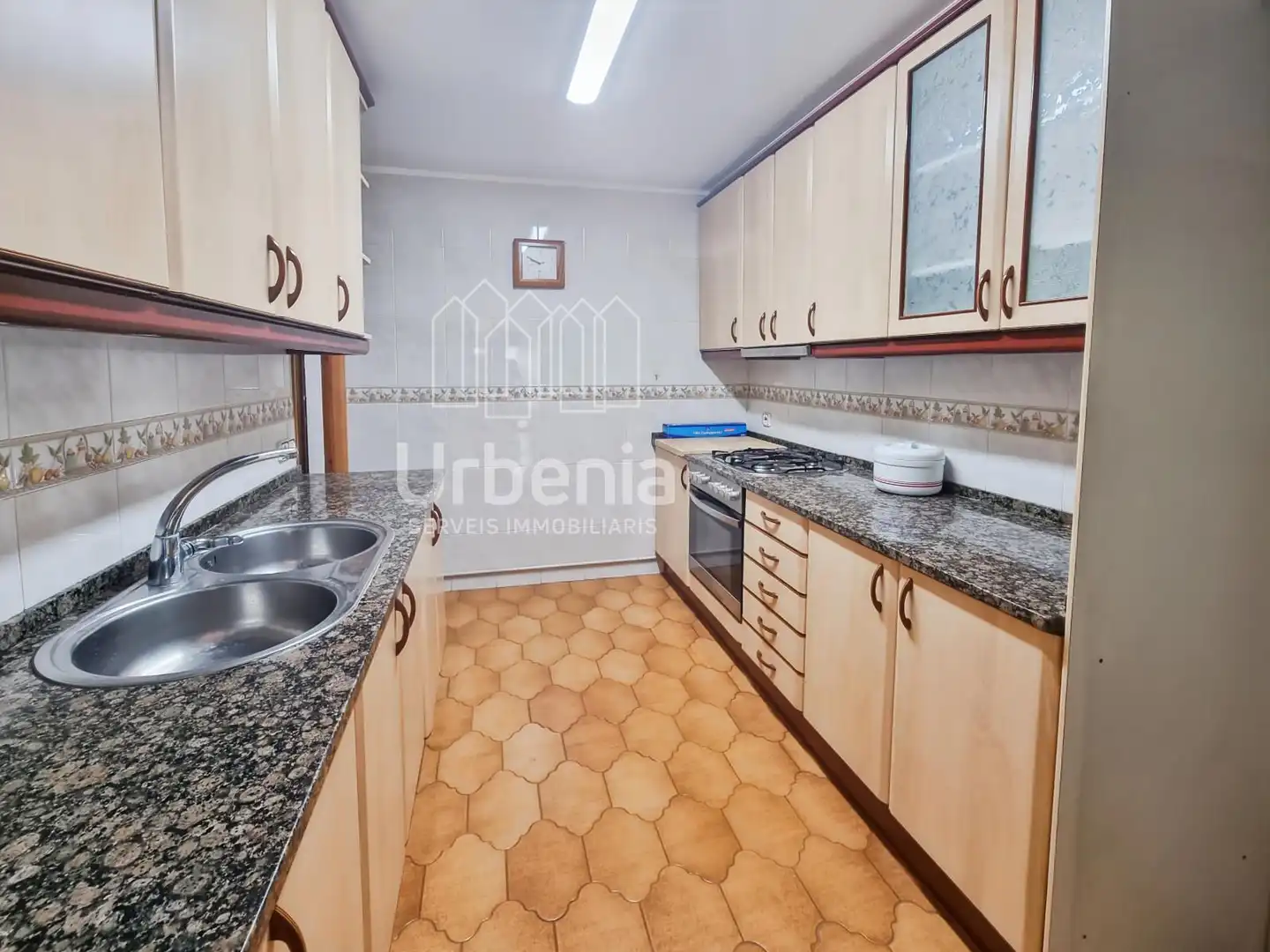 Kitchen of Flat for sale in Mataró  with Terrace and Furnished