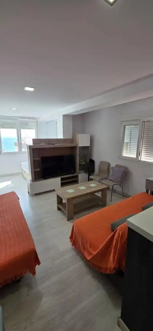 Sala d'estar de Estudi de lloguer en Almería amb Aire condicionat, Calefacció i Moblat